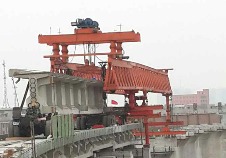 西安延長石油鐵路專線JQ40/160架橋機(jī)